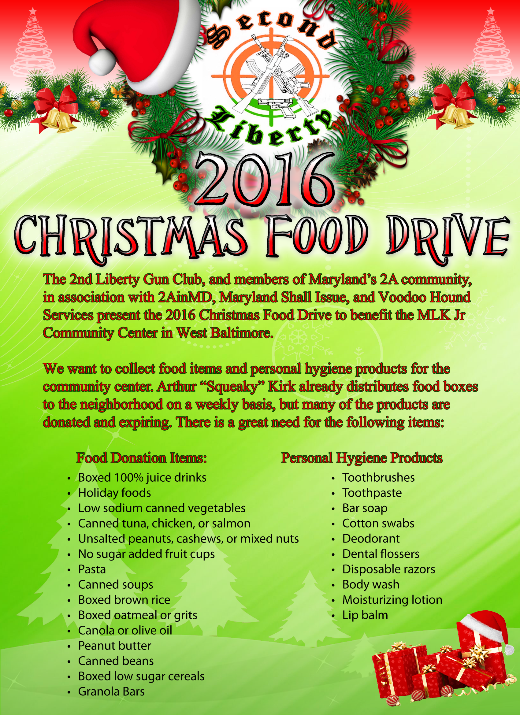 christmas food drive poster ideas